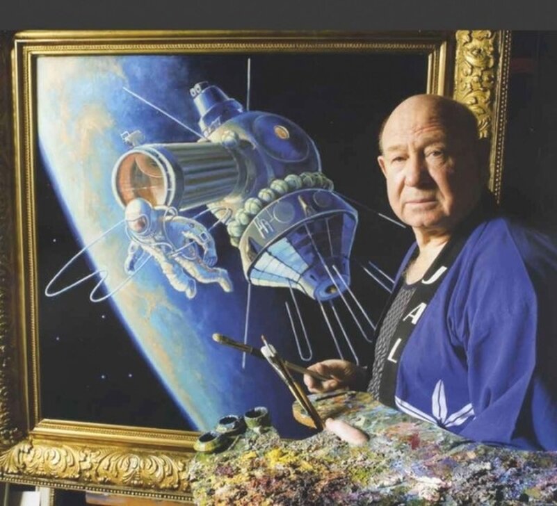 Алексей Архипович Леонов был не только первым в истории человеком, совершившим выход в открытый космос, но и основоположником жанра космической живописи.
