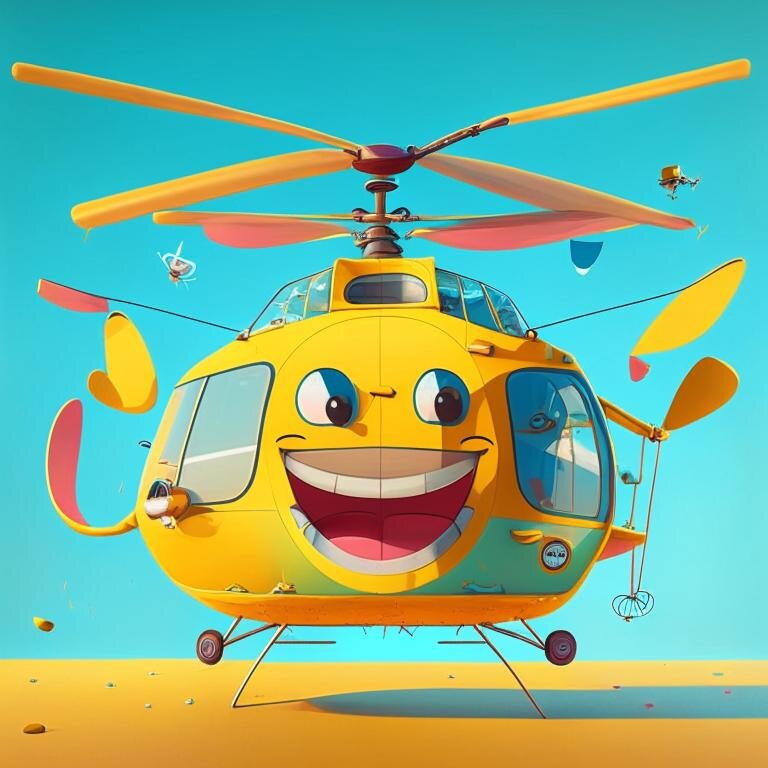 Довольный вертолёт после того, как заселился в правильный ангар