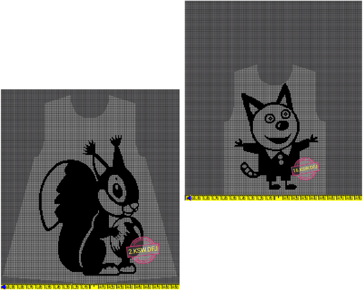 Это вкладки Рисование. А во вкладке Вязание вы увидите свои рядочки и петельки. Можно связать любым удобным способом: СПИЦЫ, ИНТАРСИЯ, ДФЖ, ОФЖ 