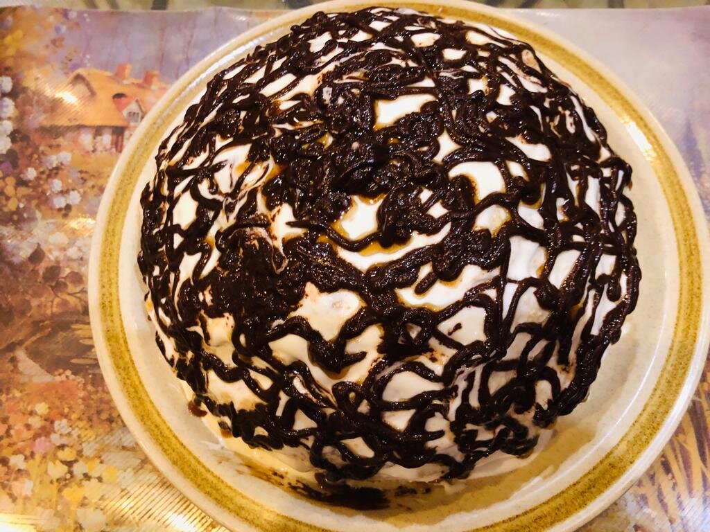 Простой шоколадный бисквитный торт - рецепт Бабушки Эммы