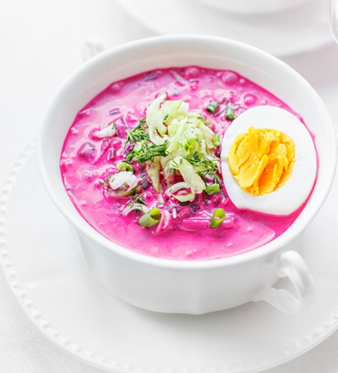 Самый вкусный весенний суп - свекольник. Свекла, огурец да картошинка - а не оторваться: дома говорят, что он гораздо вкуснее окрошки