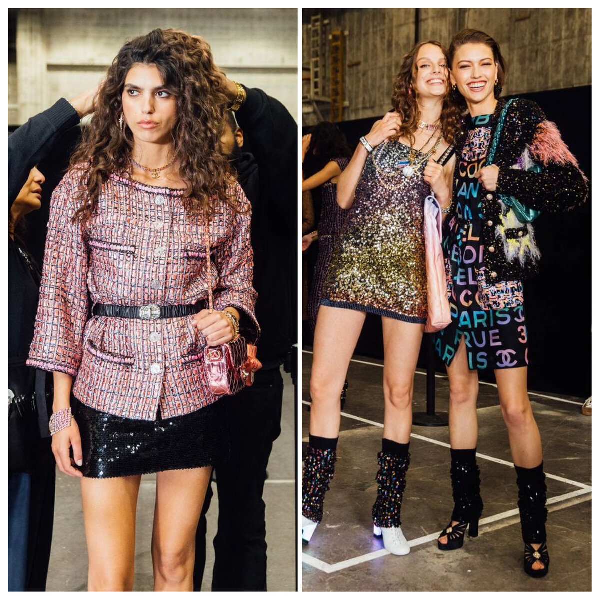 фото Pinterest, коллекция Chanel Resort 2024, коллаж составлен автором