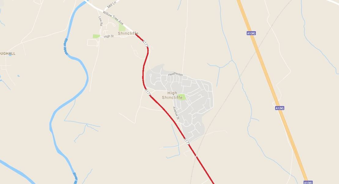 Хай-Шинклифф, примерно в трех милях к юго-востоку от Дарема, Англия.