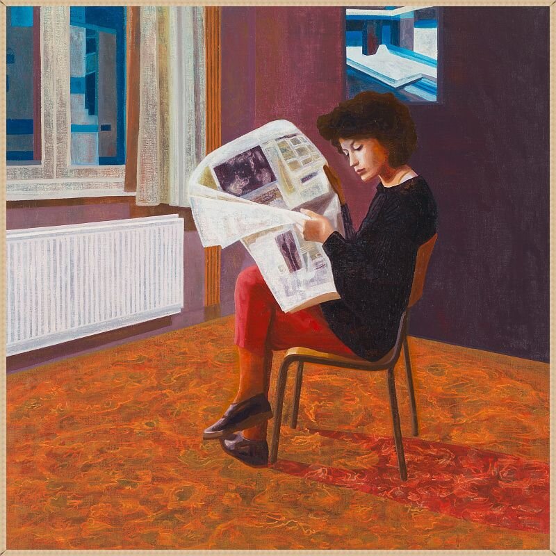 © Ханс Вандекеркхове (Hans Vandekerckhove). Кристина-8. (из цикла «Кристина»). 80х80 см. 2017