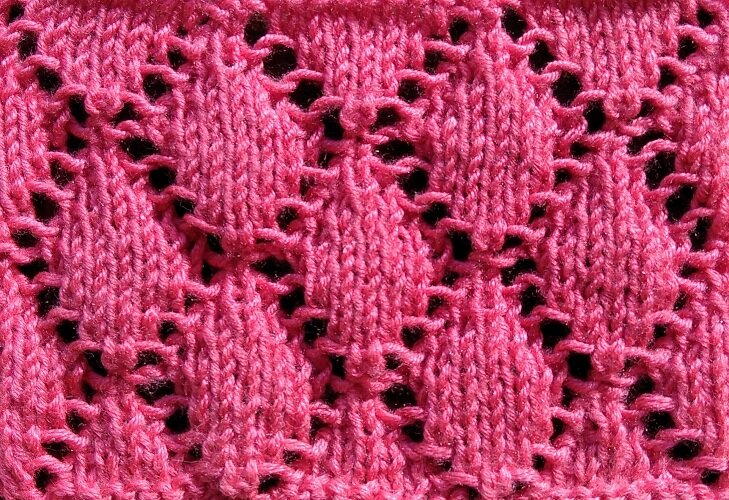 Изнаночная сторона узора Ромбики