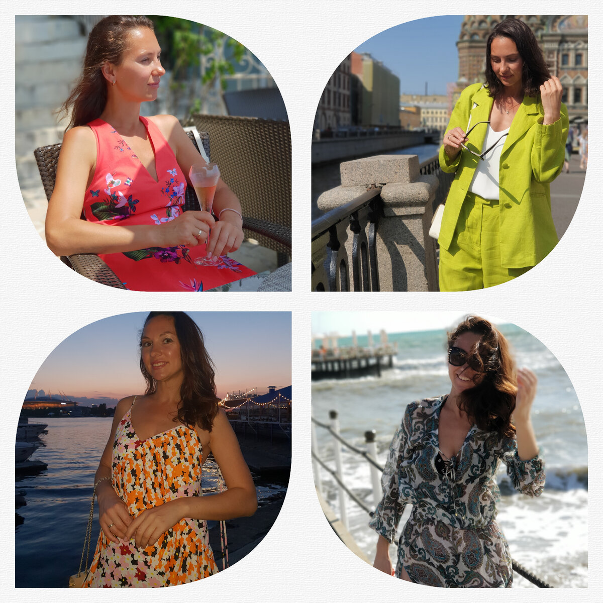 Много меня в арт-коллаже😉. Кто впервые на канале, меня зовут Екатерина. Пишу о моде и трендах для повседневной жизни. Немножко раскрываю тему бьюти, чтобы быть красивой🌸. А иногда просто обсуждаю житейские темы. Подписывайтесь! Здесь адекватные читательницы. А если и попадаются едкие комментарии, то я о них не знаю, т.к. пропускаю мимо ушей негативные высказывания.