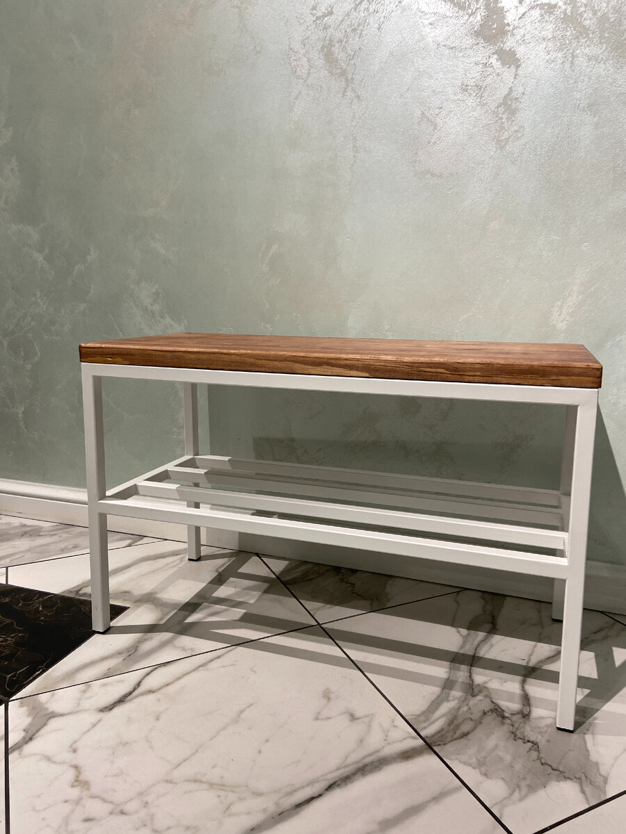 Отзыв покупателя. Каркас белый, сидение махагон