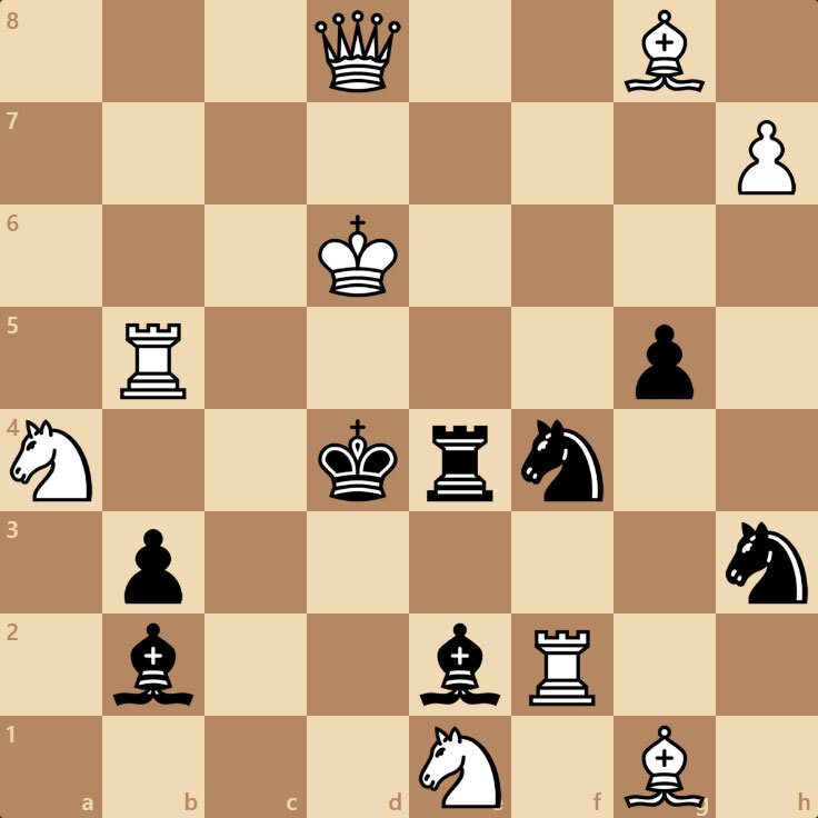 Задача на мат в 1 ход. Как белые дают мат?