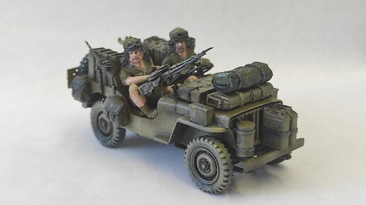 TAMIYA | Как собрать и покрасить Jeep SAS в масштабе 1/35