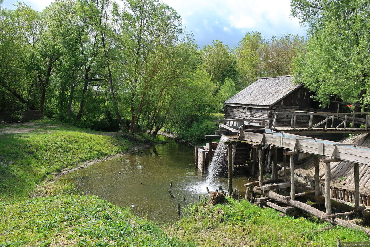 Водяная мельница курск рисунок