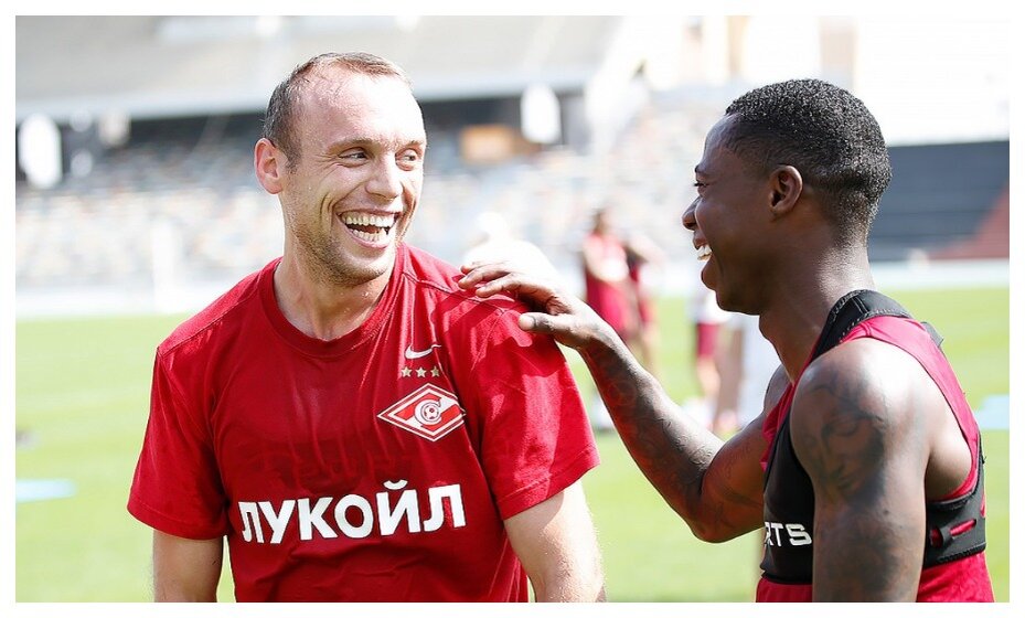    Денис Глушаков и Квинси Промес - старые друзья. Фото: сайт РПЛ