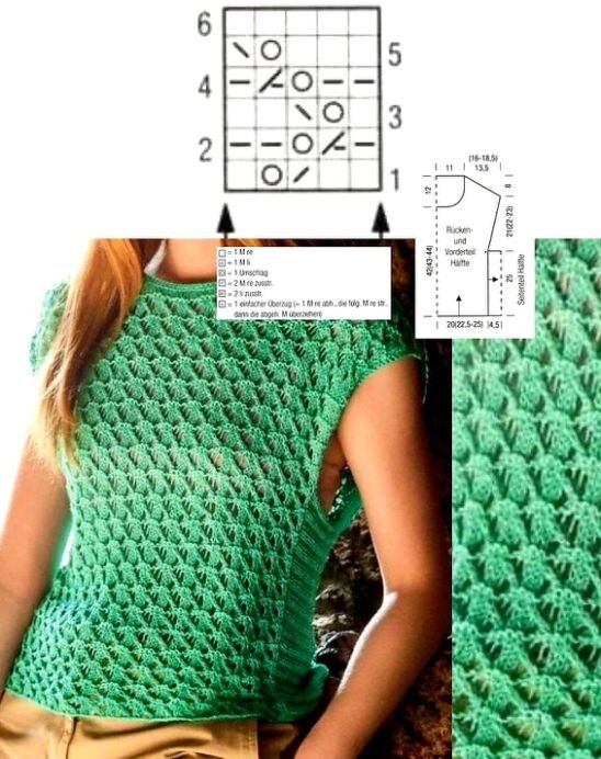 Дорогие мои рукодельницы сегодня для вас подготовила  очень большую подборку летних кофточек со схемами .-2
