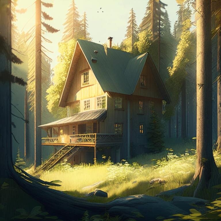 3 июля — день капремонта. Домик на выбор. Такой. Kandinsky 2.1