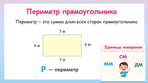 Что такое периметр прямоугольника 2 класс