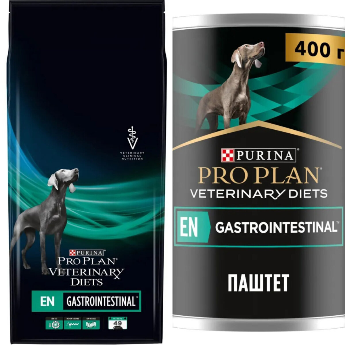 Сухой и консервы, состав в сравнении ниже на фото.