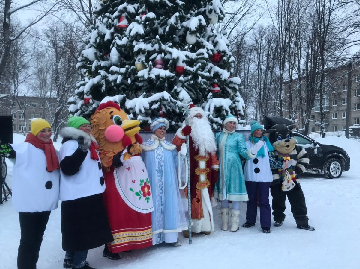 детский новогодний праздник у елки, п. Реммаш