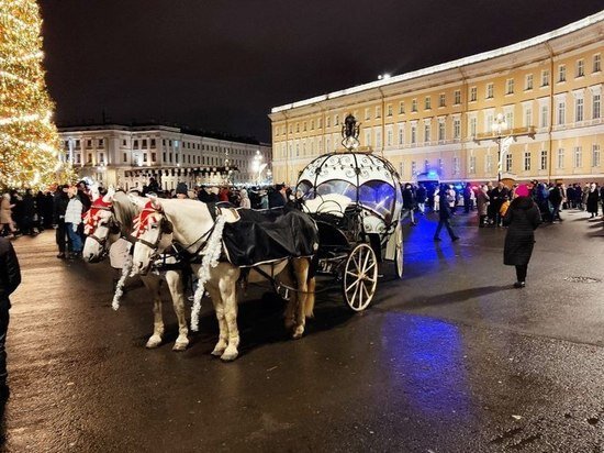     Кони и кареты исчезли с Дворцовой площади. Фото: МК в Питере