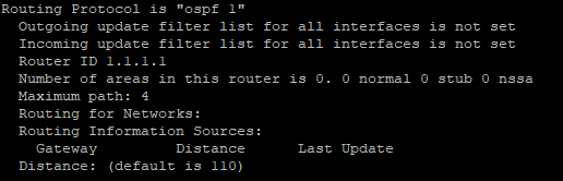 2. sh ip protocols | section ospf"