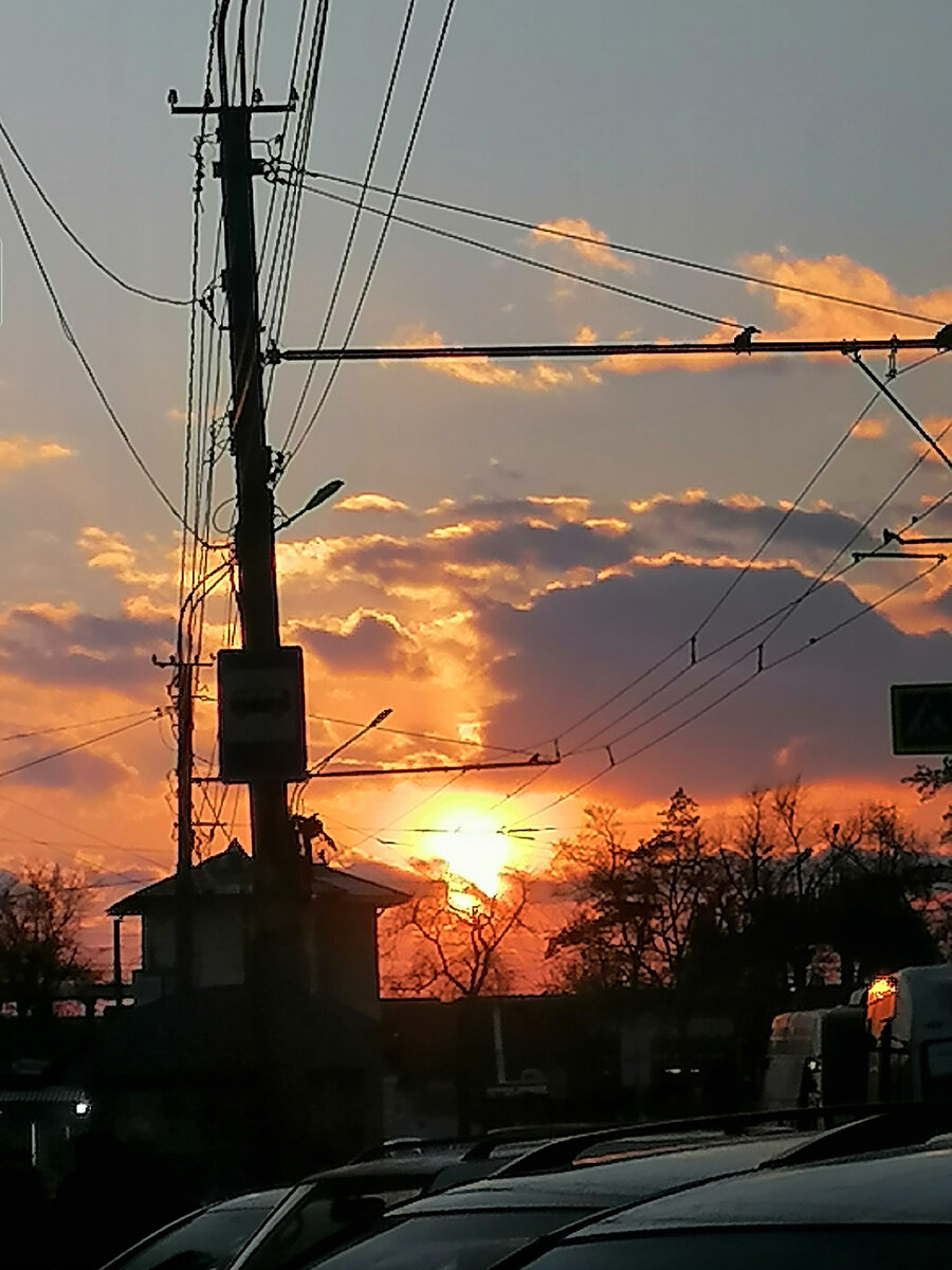 Вчерашний закат. 