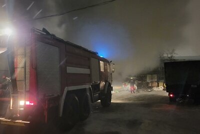    Тушение пожара на складе в Красногорске ©ГАУ АИС «Подмосковье»