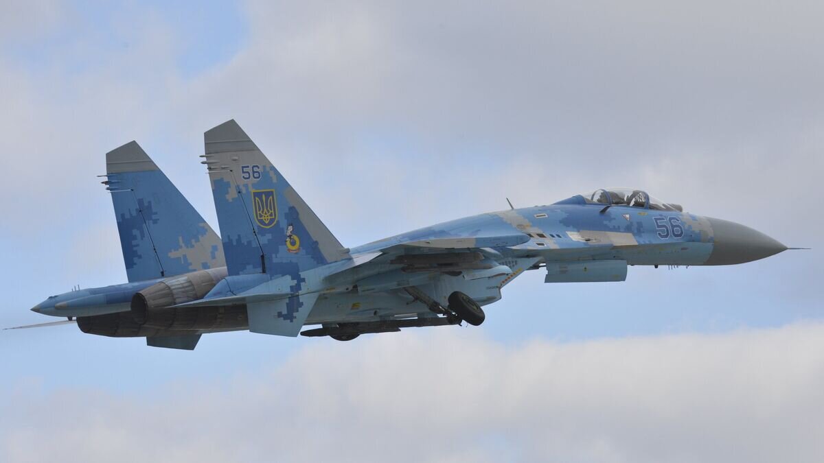    Украинский истребитель Су-27 во время учений "Чистое небо - 2018"© Фото : U.S. Air National Guard / Tech. Sgt. Charles Vaughn