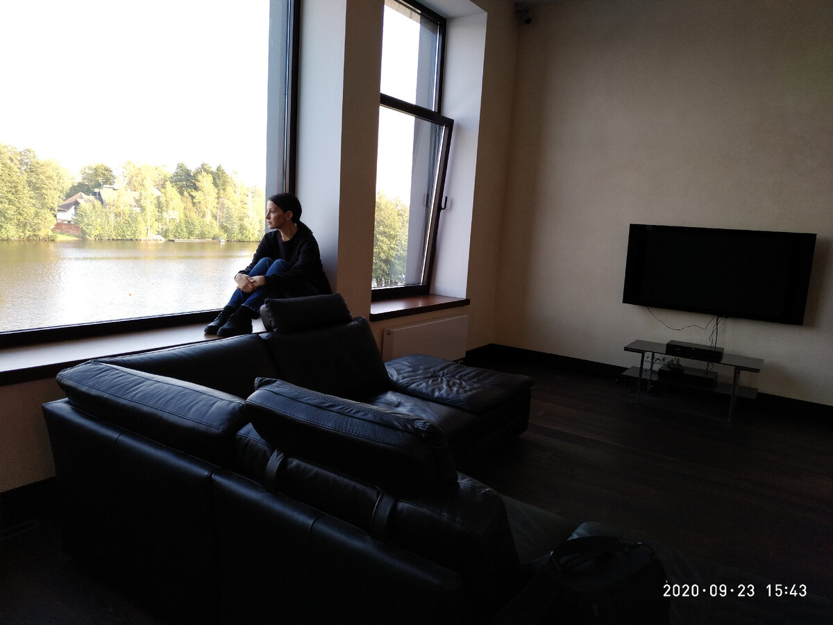 Евгения Крюкова на съёмках "Подражателя", 2020г. Фото автора