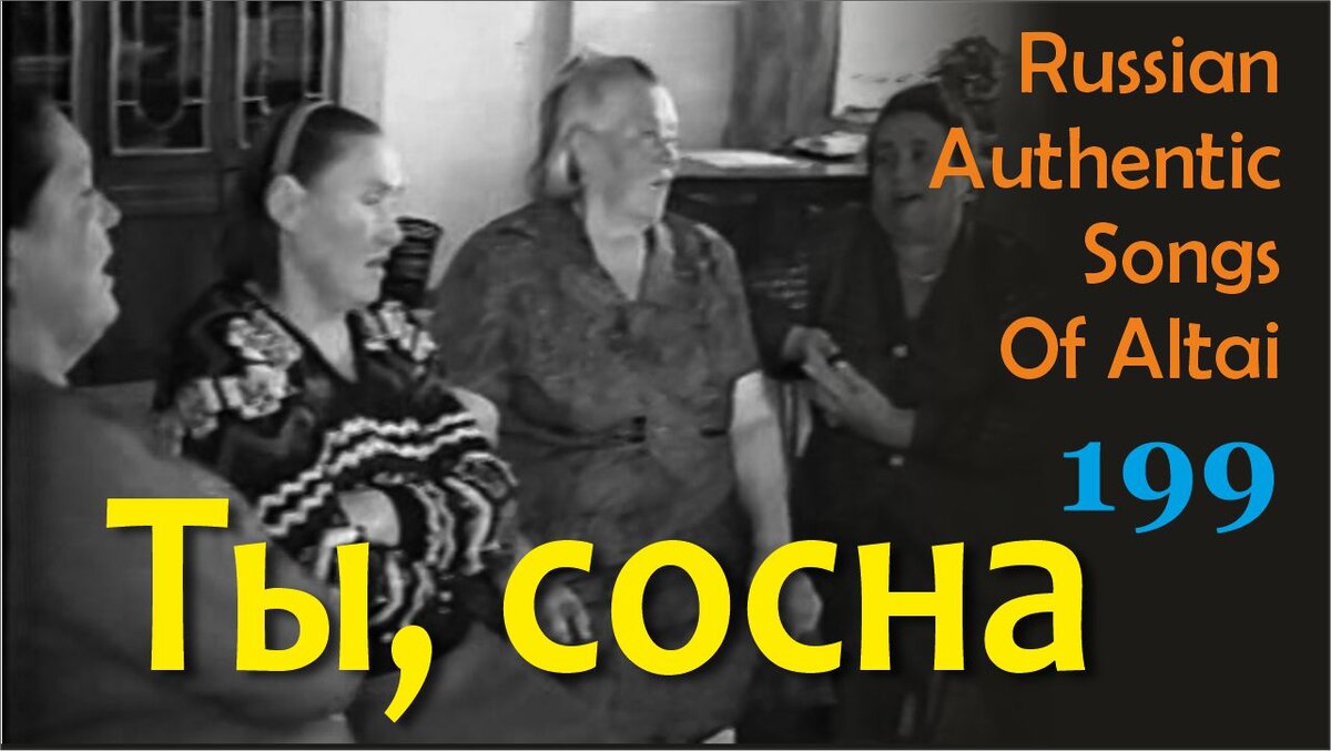 Ты, сосна. Как пели наши предки. Русские песни 20 века. Алтай. | Русские  традиции Алтая | Дзен