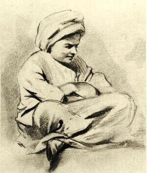 Сальха, мать поэта, рисунок В.А.Жуковского, из открытых источников
