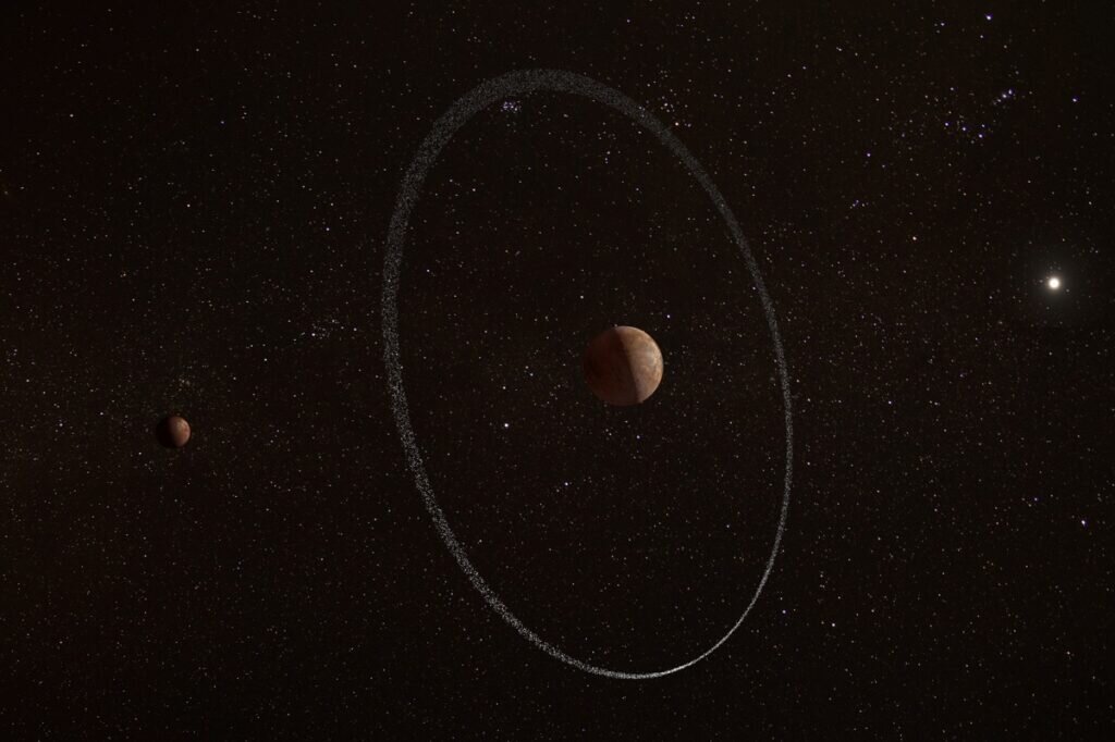    Квавар, его спутник и кольцо: взгляд художника / ©ATG, ESA