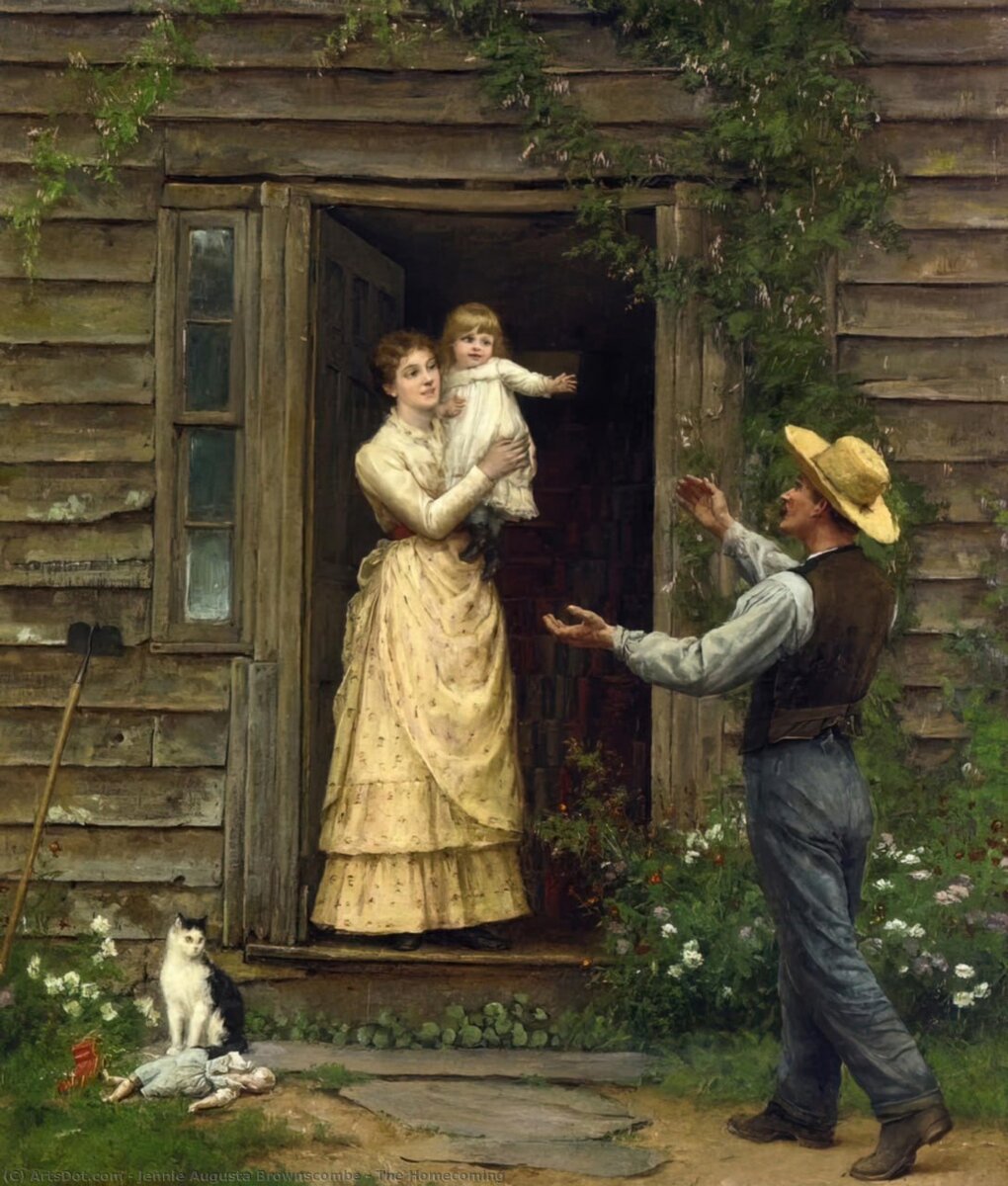 Дженни Огаста Браунскомб. Возвращение домой. 1885