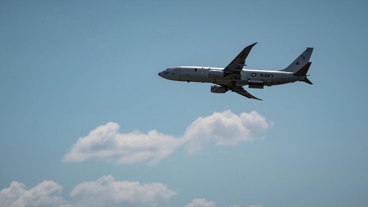    Американский патрульный противолодочный самолет Boeing P-8A Poseidon© U.S. Navy / Petty Officer 3rd Class Timothy
