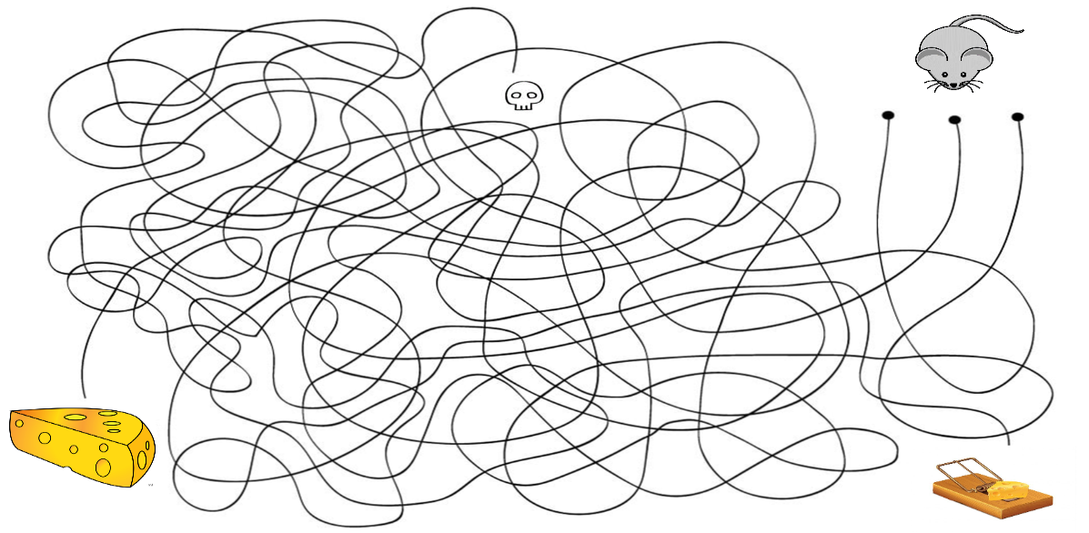 Вот такой детский лабиринт мы сделали для взрослых.