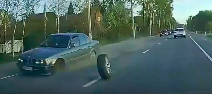 Вот что может произойти если не следить за затяжкой колёсных болтов