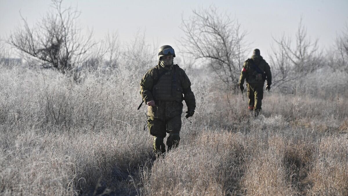   Военнослужащие артиллерийского расчета гаубицы Д-30 вооруженных сил РФ в южном секторе СВО© РИА Новости