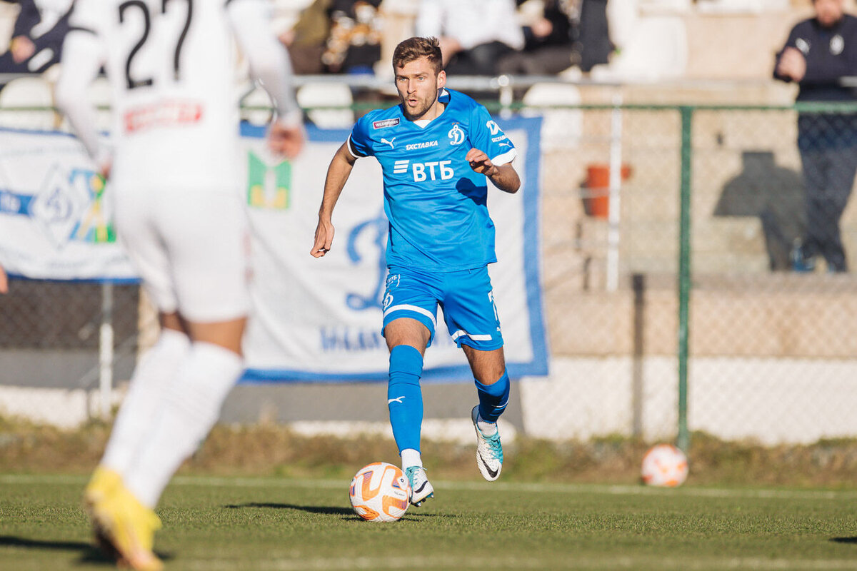 Дмитрий Скопинцев - автор первого гола. Фото с официального сайта ФК "Динамо".