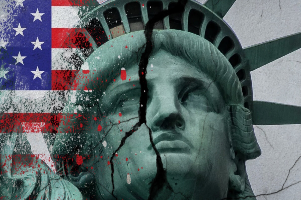 Крах США. Иллюстрация: ИА REX 