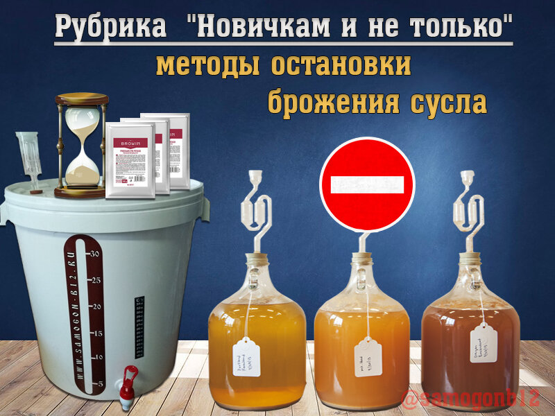 Новичкам и не только: методы остановки брожения сусла ©