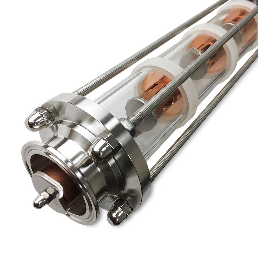 Пример тарельчатой колонны (колпачково-тарельчатой).