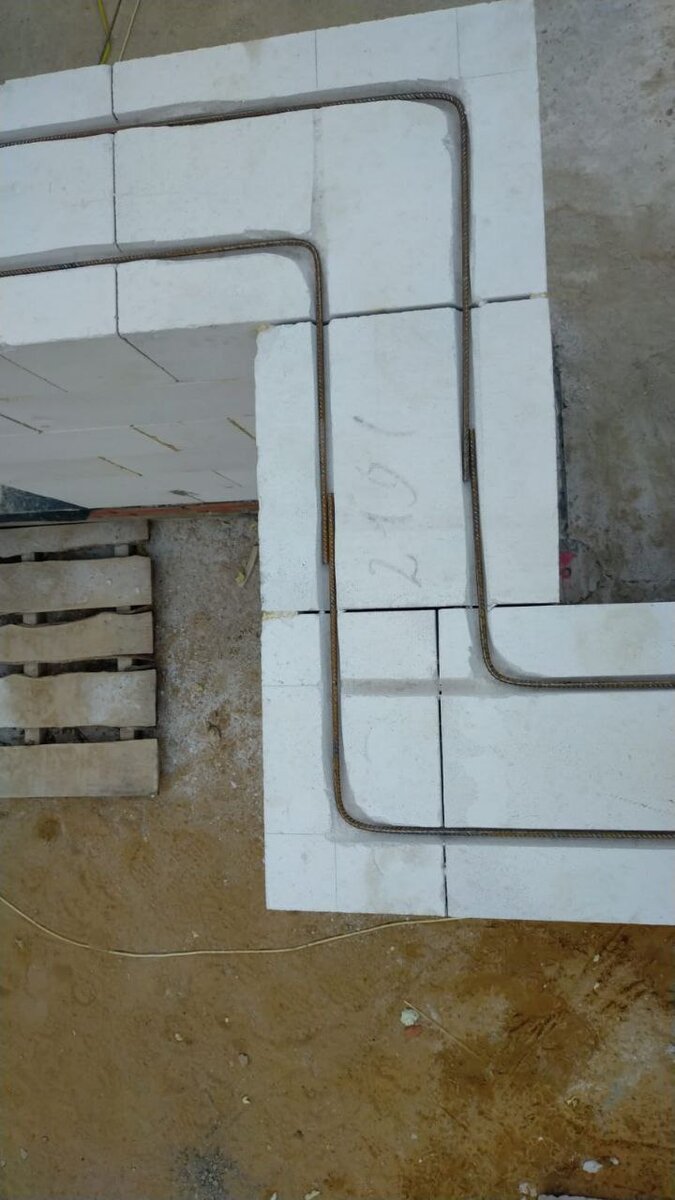 Армирование стеновой кладки стальным прутом