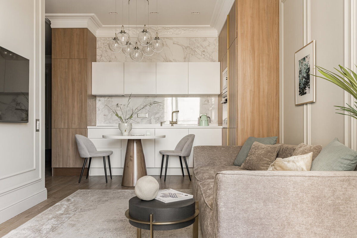 Квартира для девушки-студента по дизайну Алёны Герасимовой.