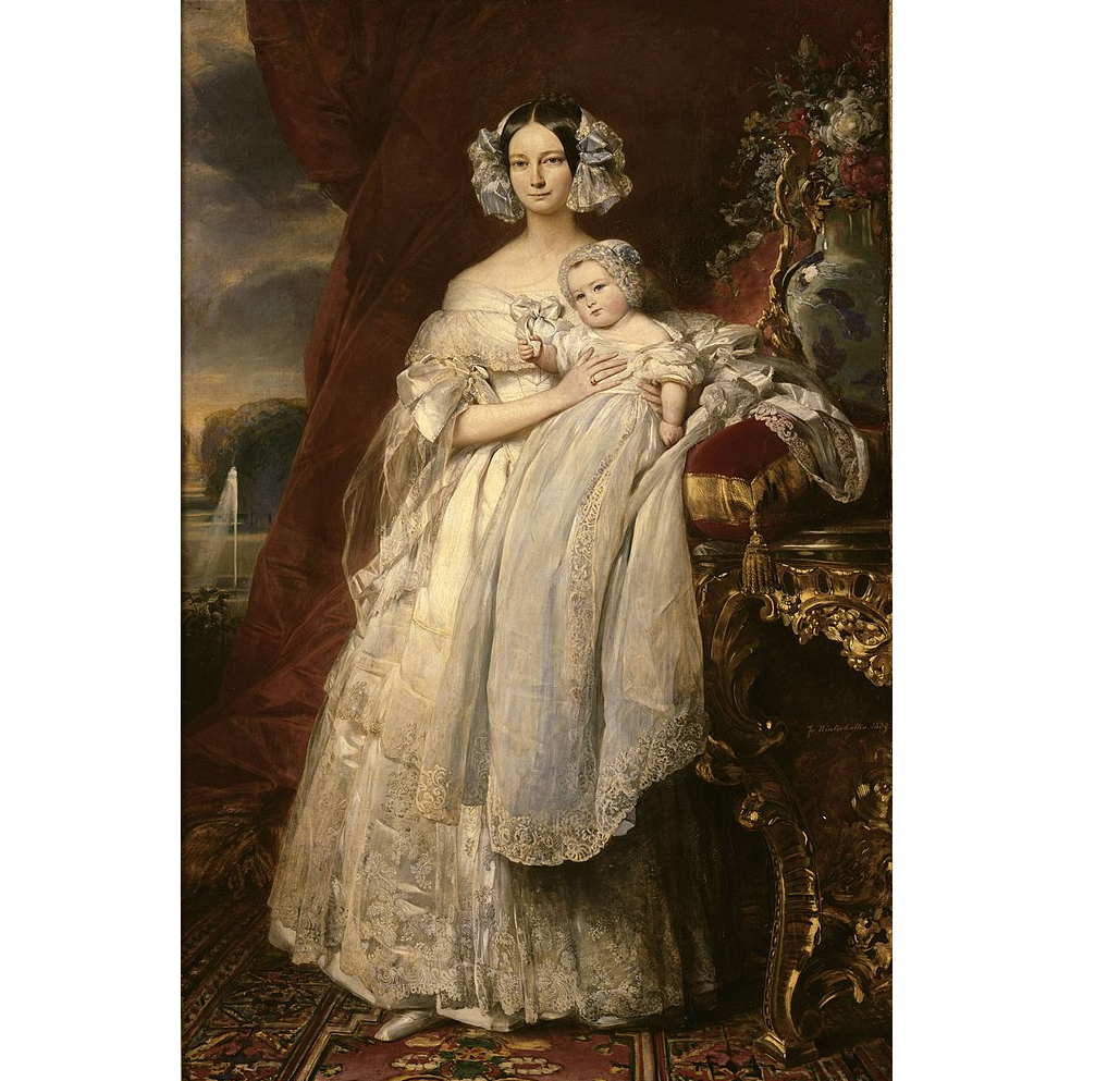 Елена Мекленбург-Шверинская с сыном, Франц Ксавер Винтерхальтер, 1839. (с) Из коллекции Версаля