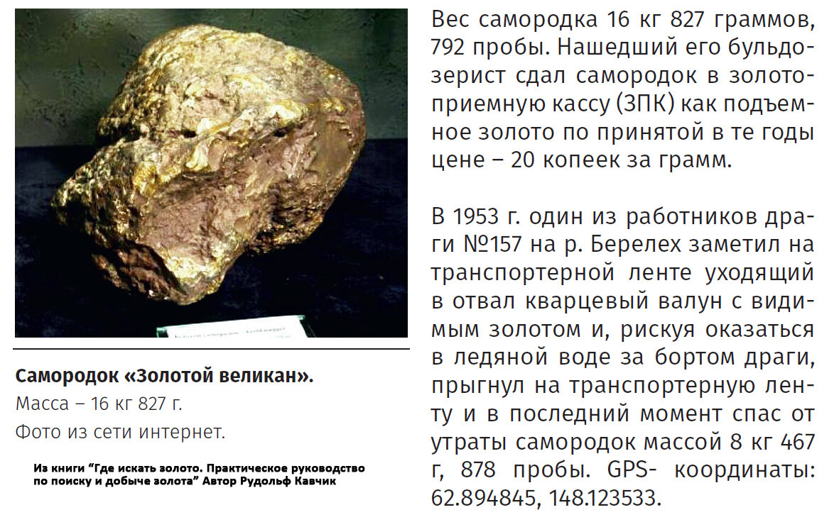 Из книги «Где искать золото. Практическое руководство по поиску и добыче золота». Автор Рудольф Кавчик