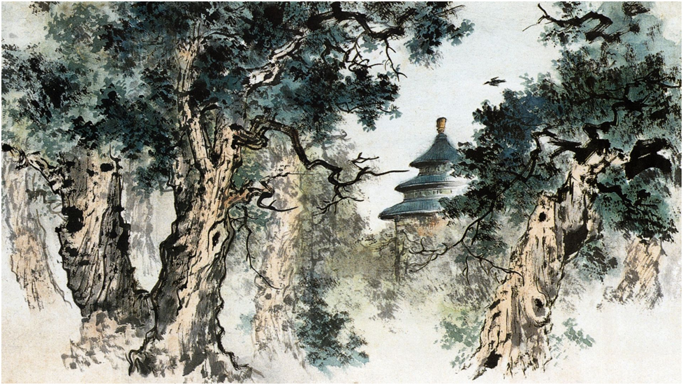 Китайская живопись акварелью/из открытых источников