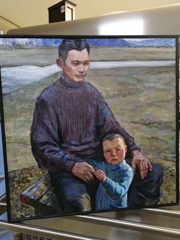     Жамбыл Тулаев. Картина Елены Граф из Смоленска. / МК в Бурятии