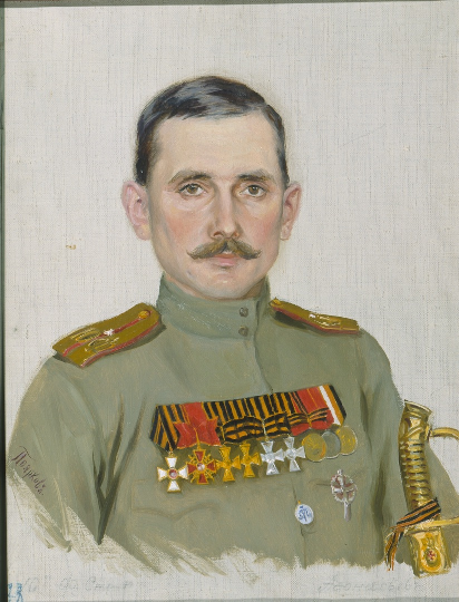 Подпоручик 10-го Финляндского стрелкового полка Ф.Н. Афанасьев. Худ. В.А. Поярков