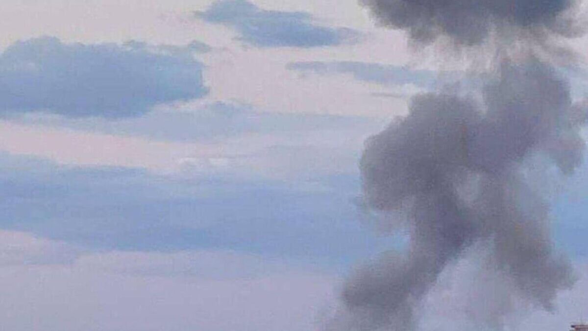    Дым в Киеве после взрыва© Фото : Горсовет Киева