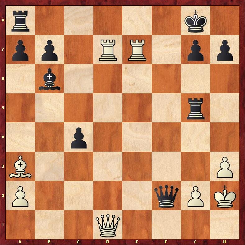 Диаграмма 2. Стейниц -NN, Лондон, 1864г. Ход белых (2 очка)