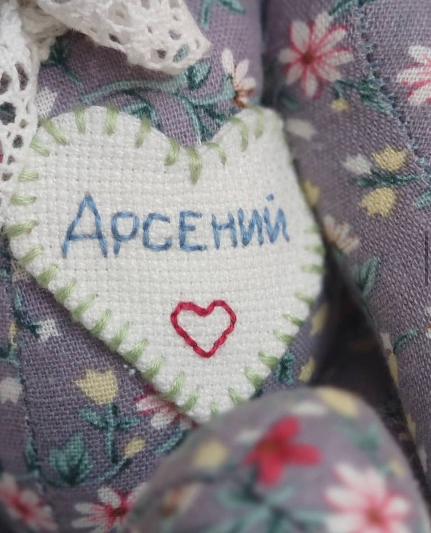 Мишка с курса «Шитьё мишек изо льна»