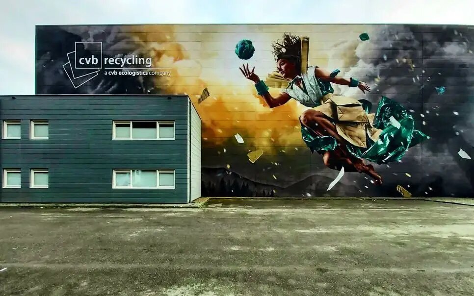 Мурал в Тилбурге на юге страны был признан самым красивым произведением уличного искусства в мире  /twitter