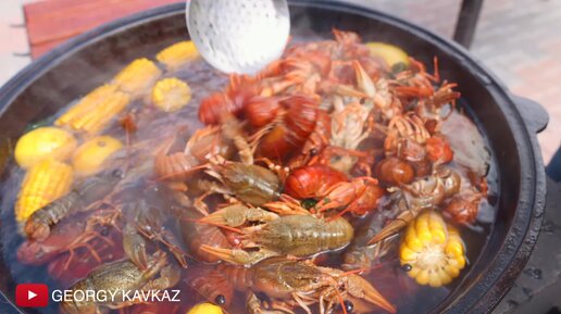 РАКИ ВАРЁНЫЕ в КАЗАНЕ на КОСТРЕ.